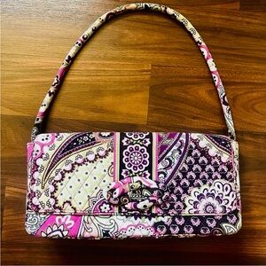 Vintage Vera Bradley “Very Berry”Paisley Patterned Shoulder/Clutch Bag